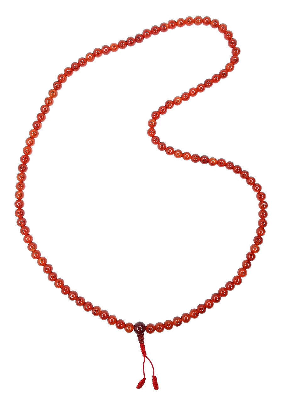 Mala Carnelian, 8mm