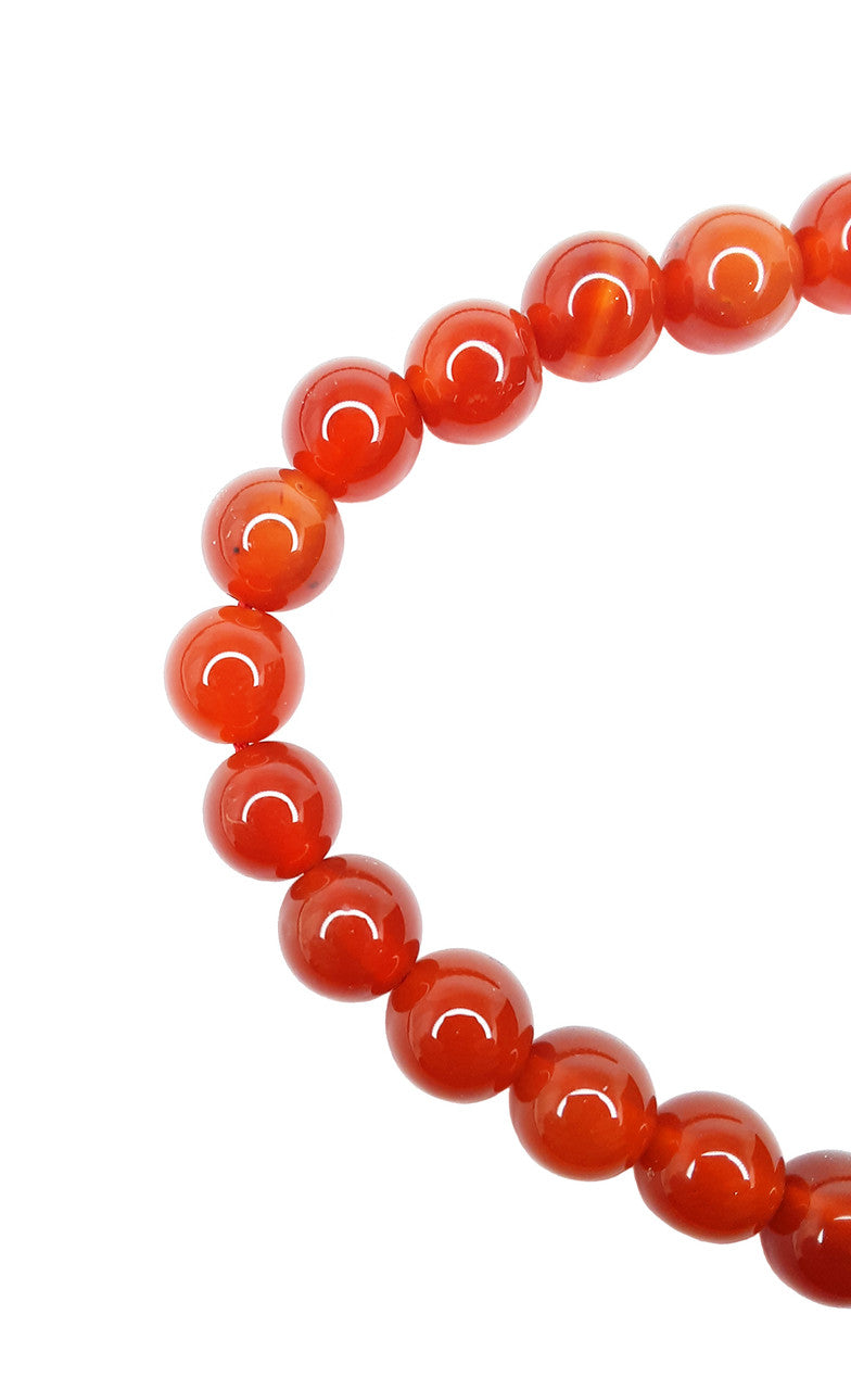 Mala Carnelian, 8mm