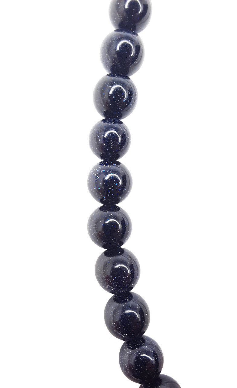 Blue Goldstone Mala