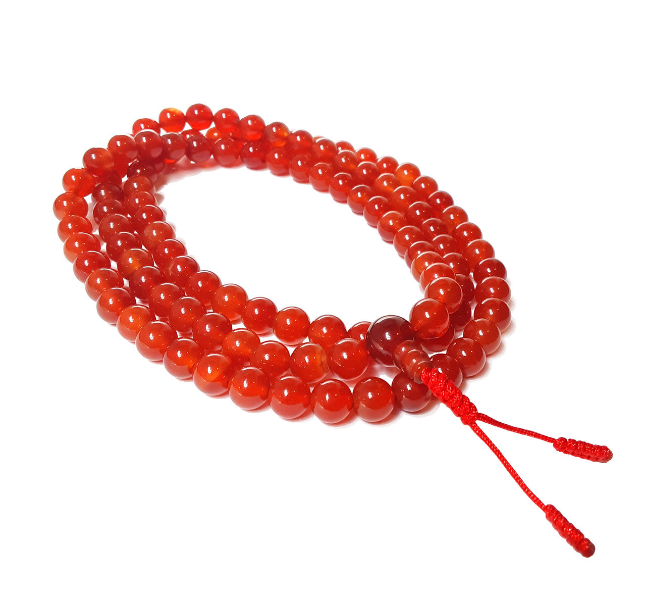 Mala Carnelian, 8mm