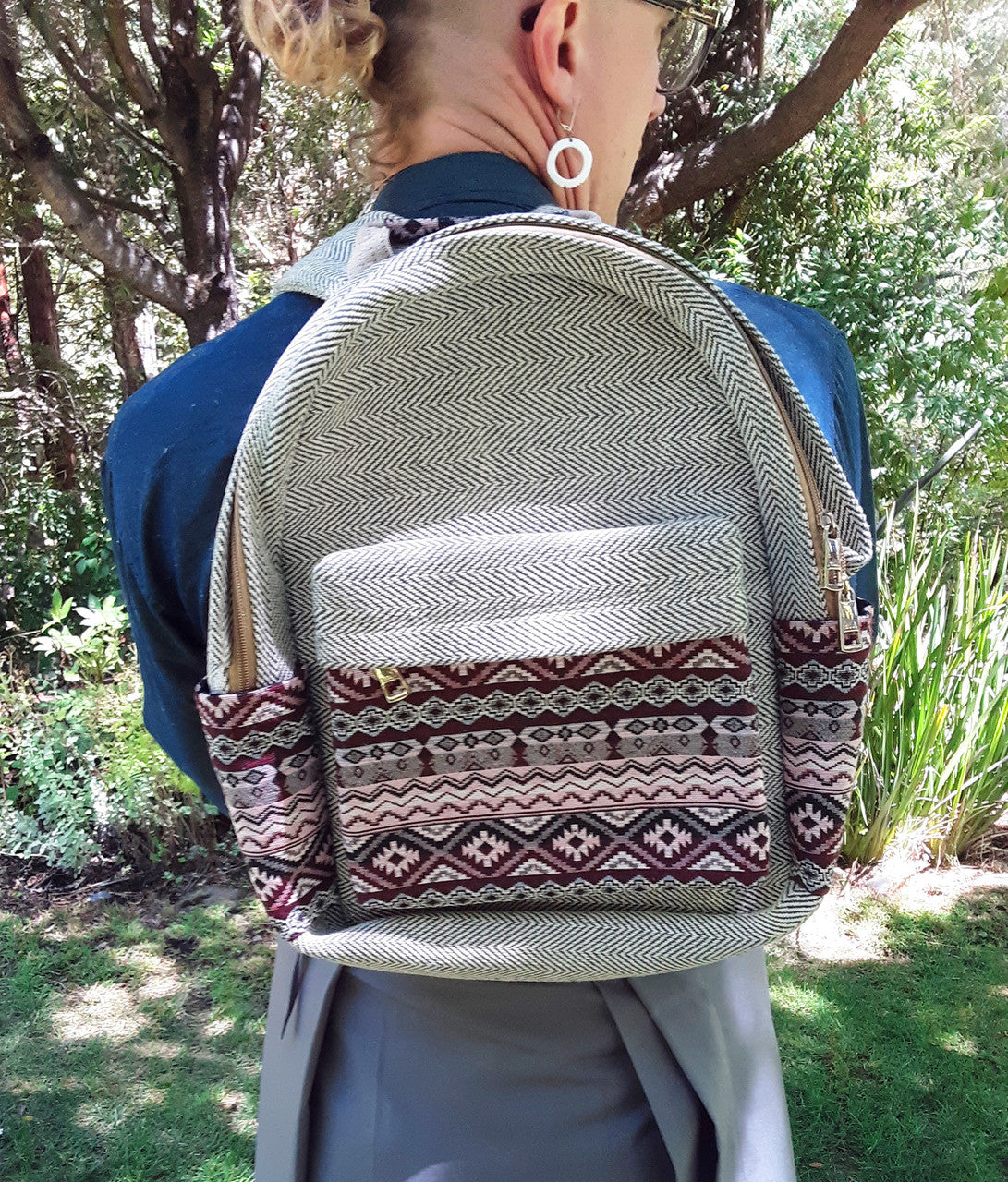 Backpack, Purple Design
