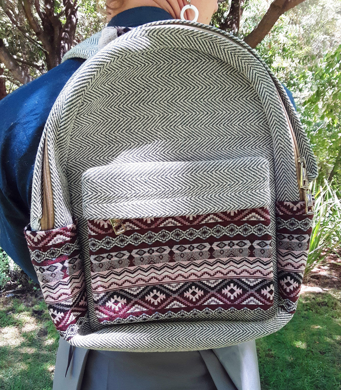 Backpack, Purple Design