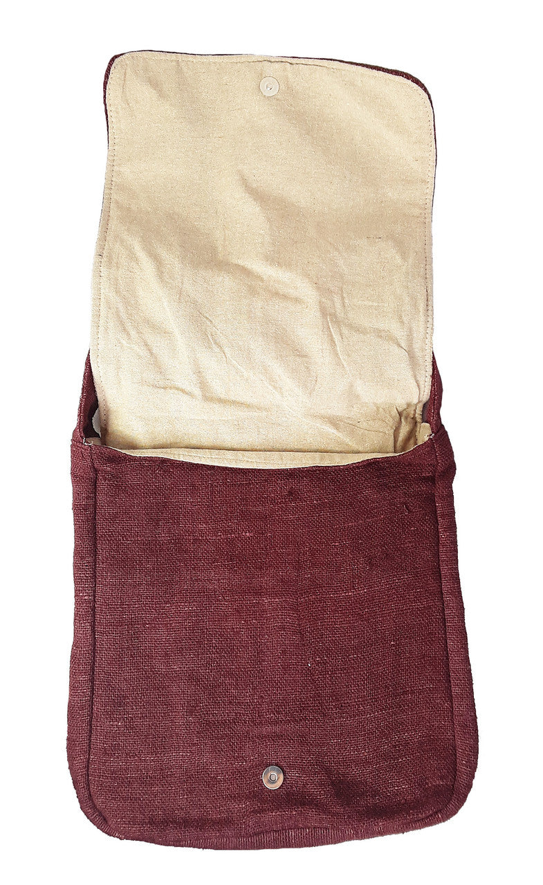 Ngagpa Shoulder Bag, Maroon Hemp