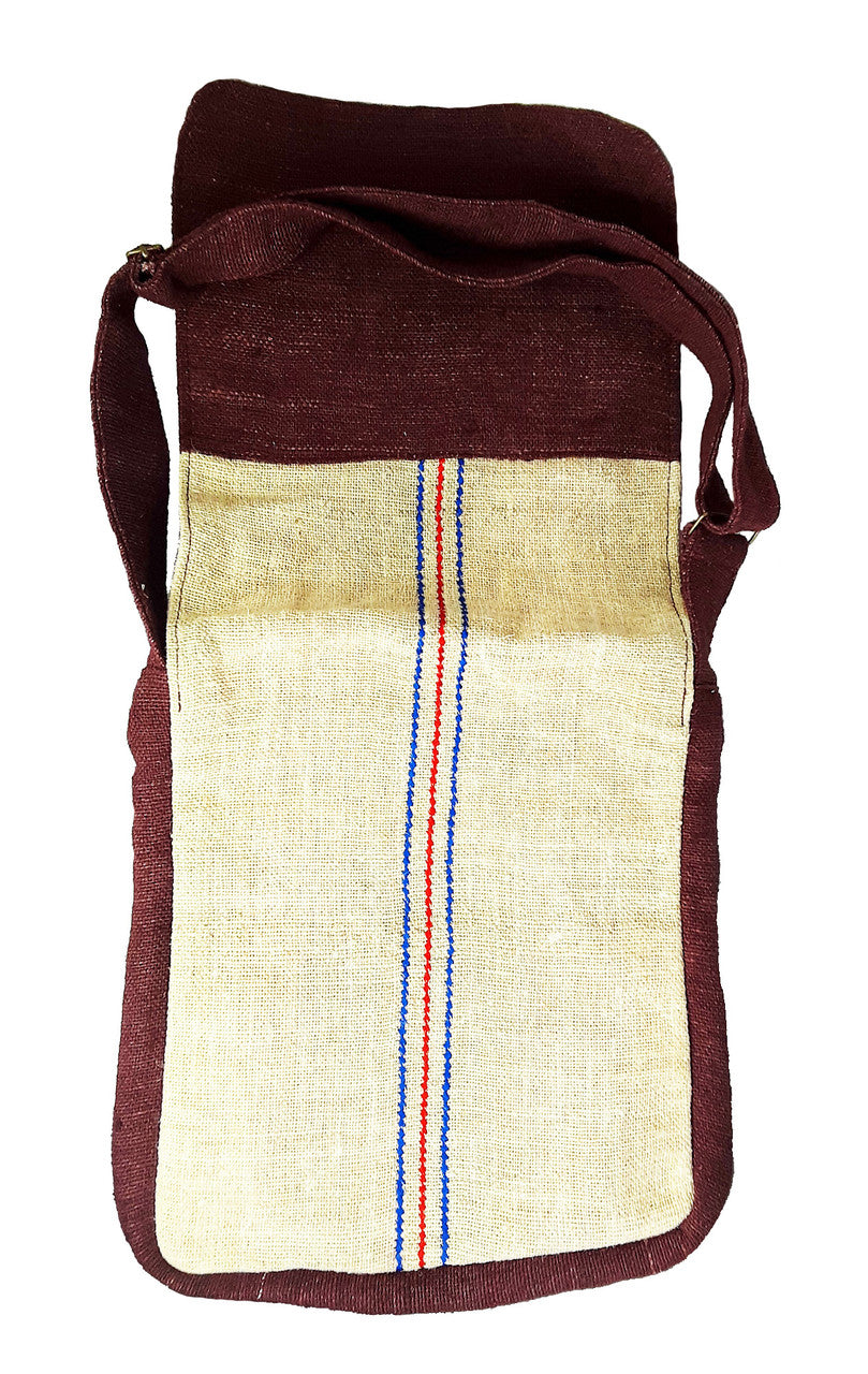 Ngagpa Shoulder Bag, Maroon Hemp