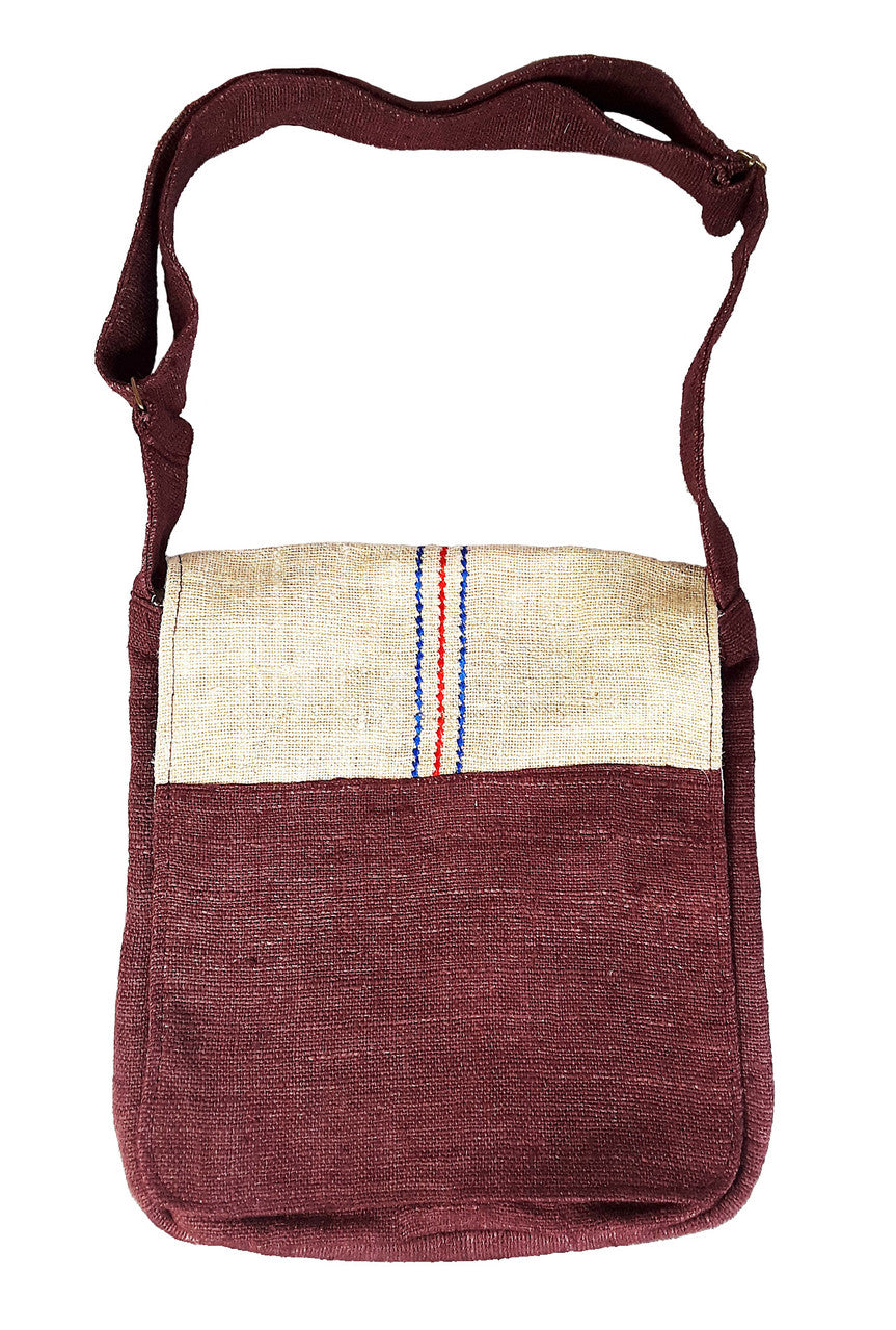 Ngagpa Shoulder Bag, Maroon Hemp