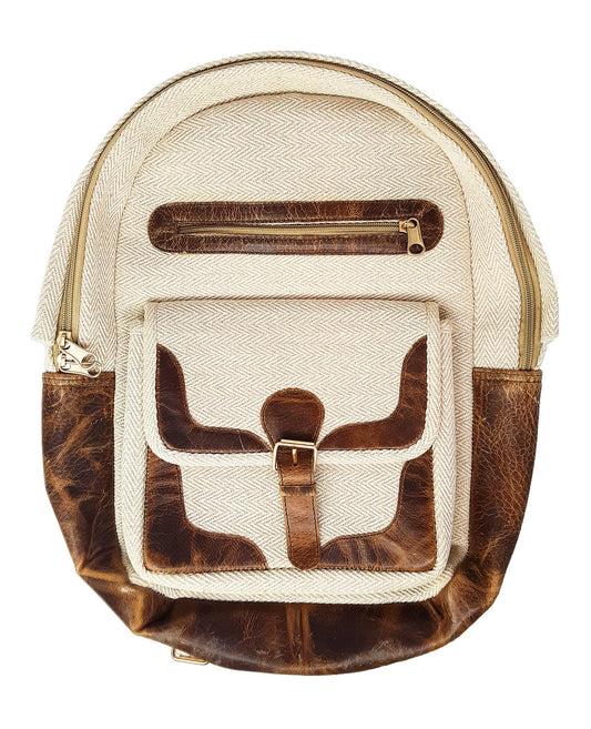 Backpack, Tan/ Leather