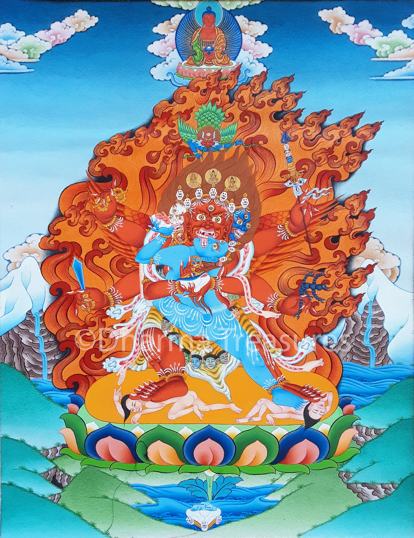 Guru Dragpo Thangka 31.5"x41"