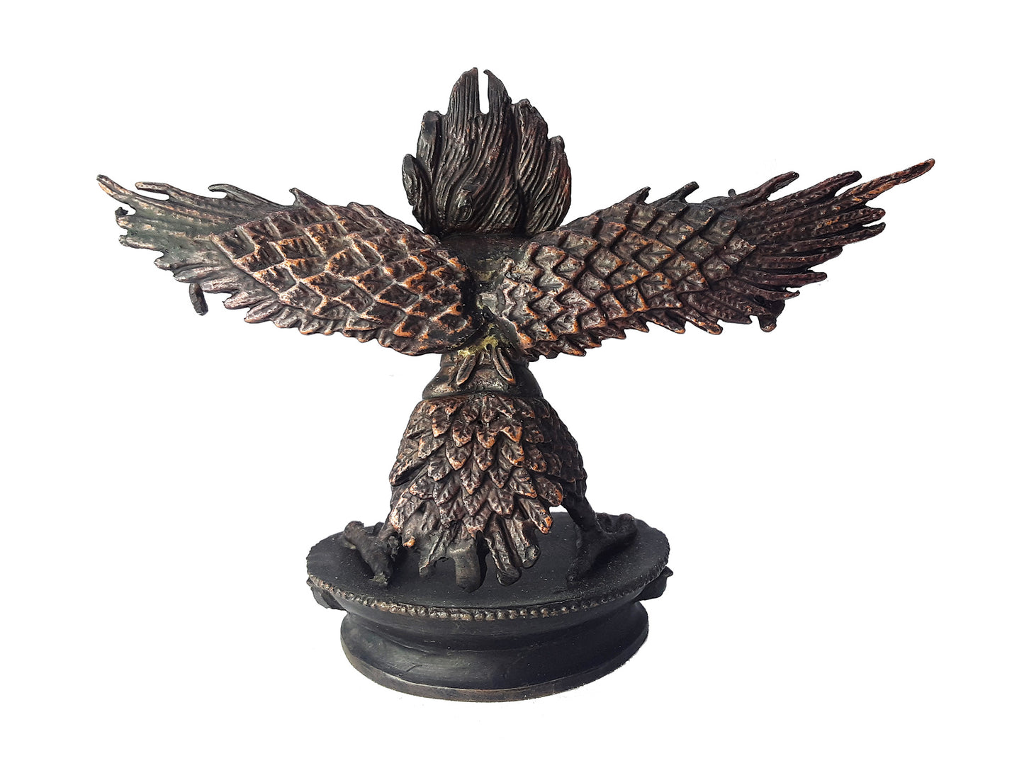 Garuda Statue 3" Oxidized Copper