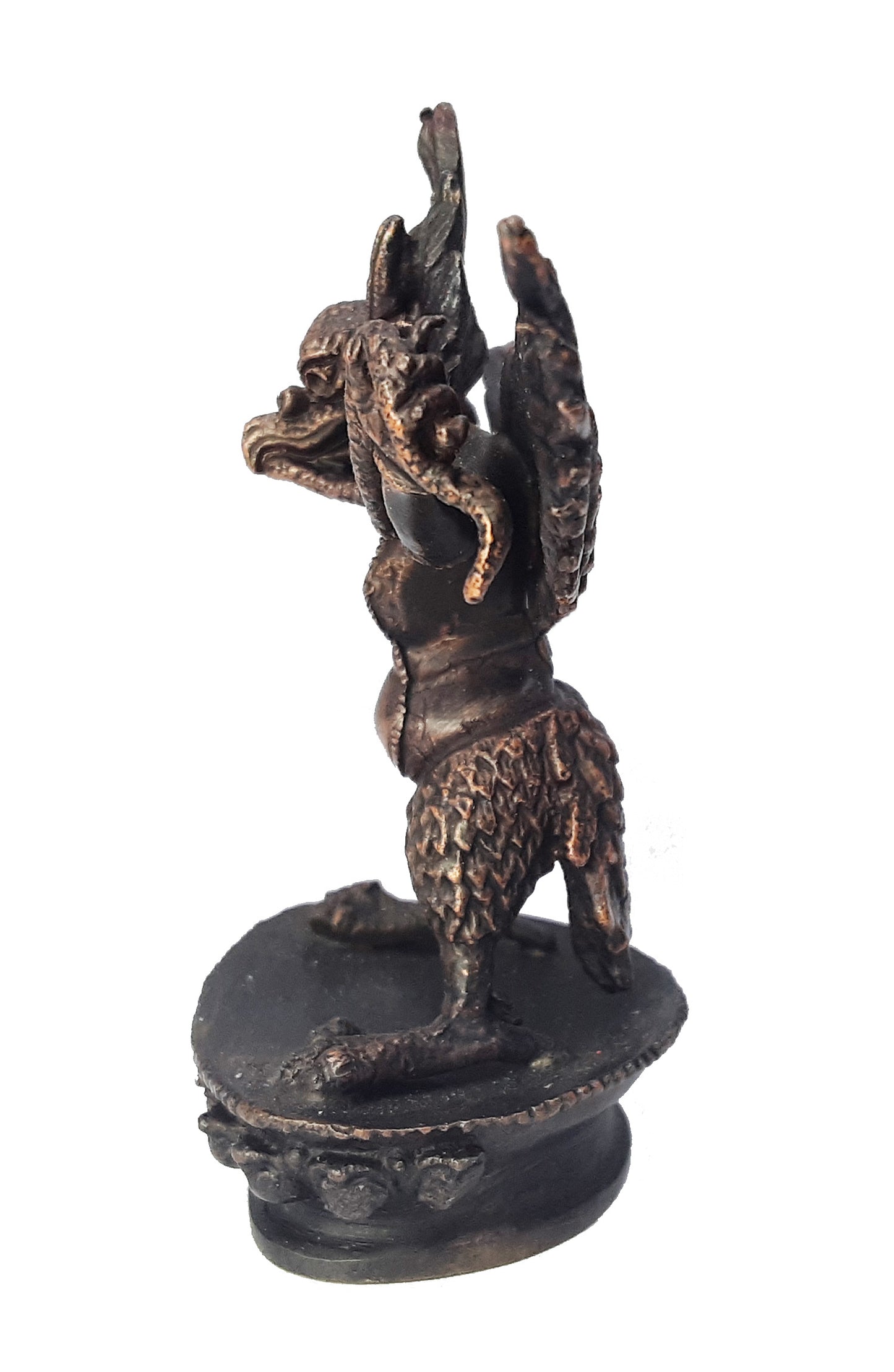 Garuda Statue 3" Oxidized Copper