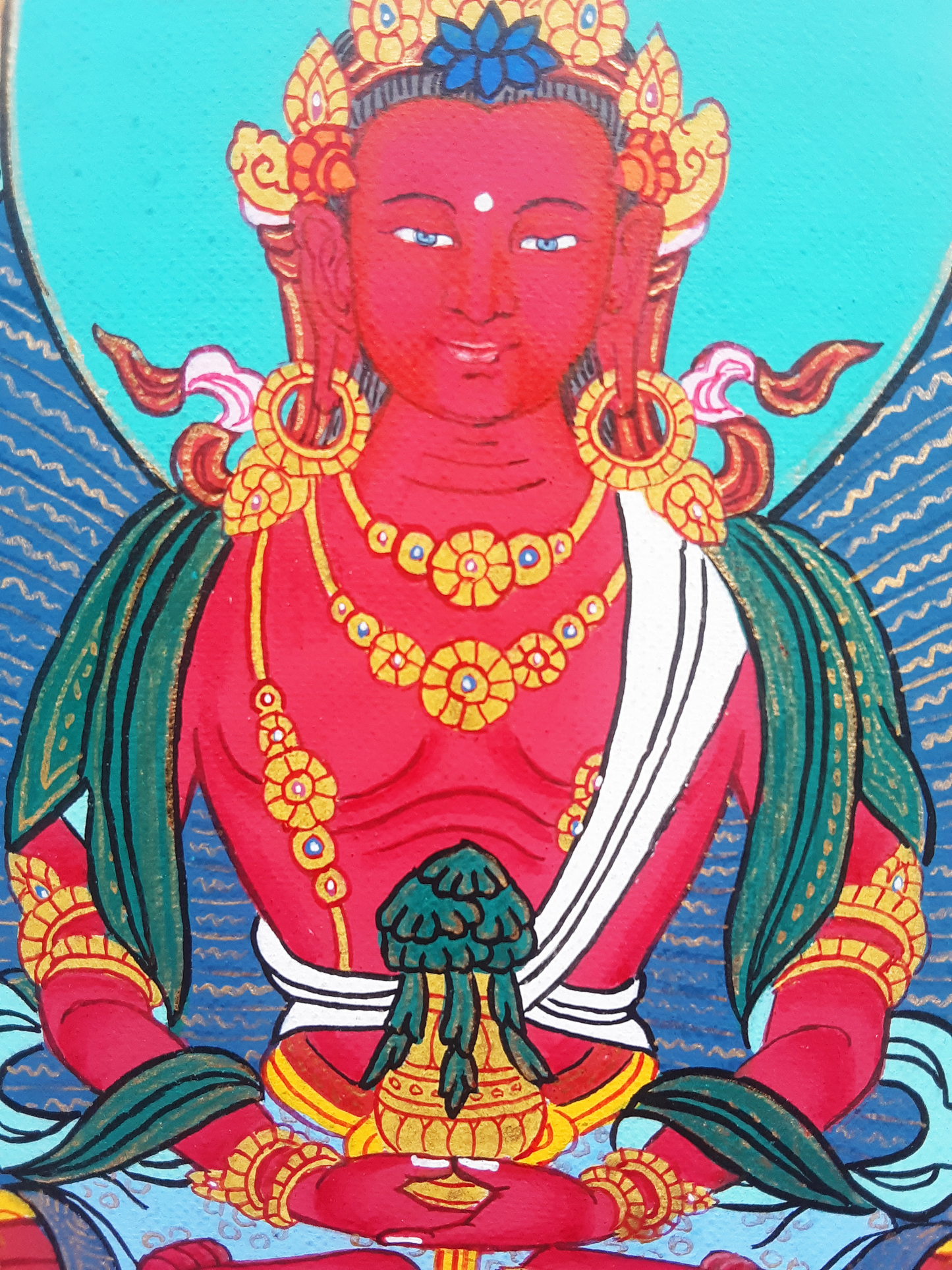 Amitayus Thangka 13"x18"