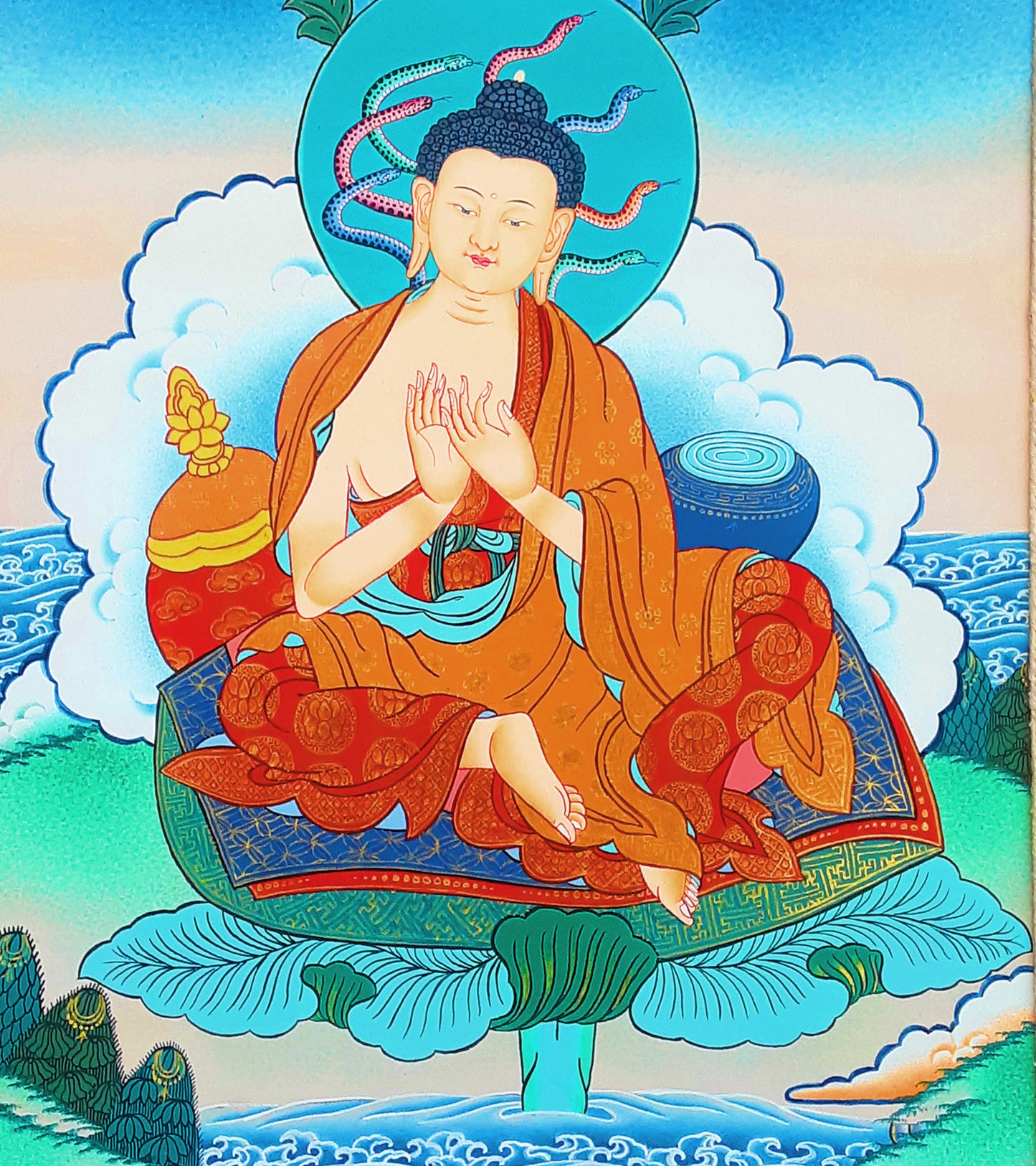 Nagarjuna Thangka 25"x32"