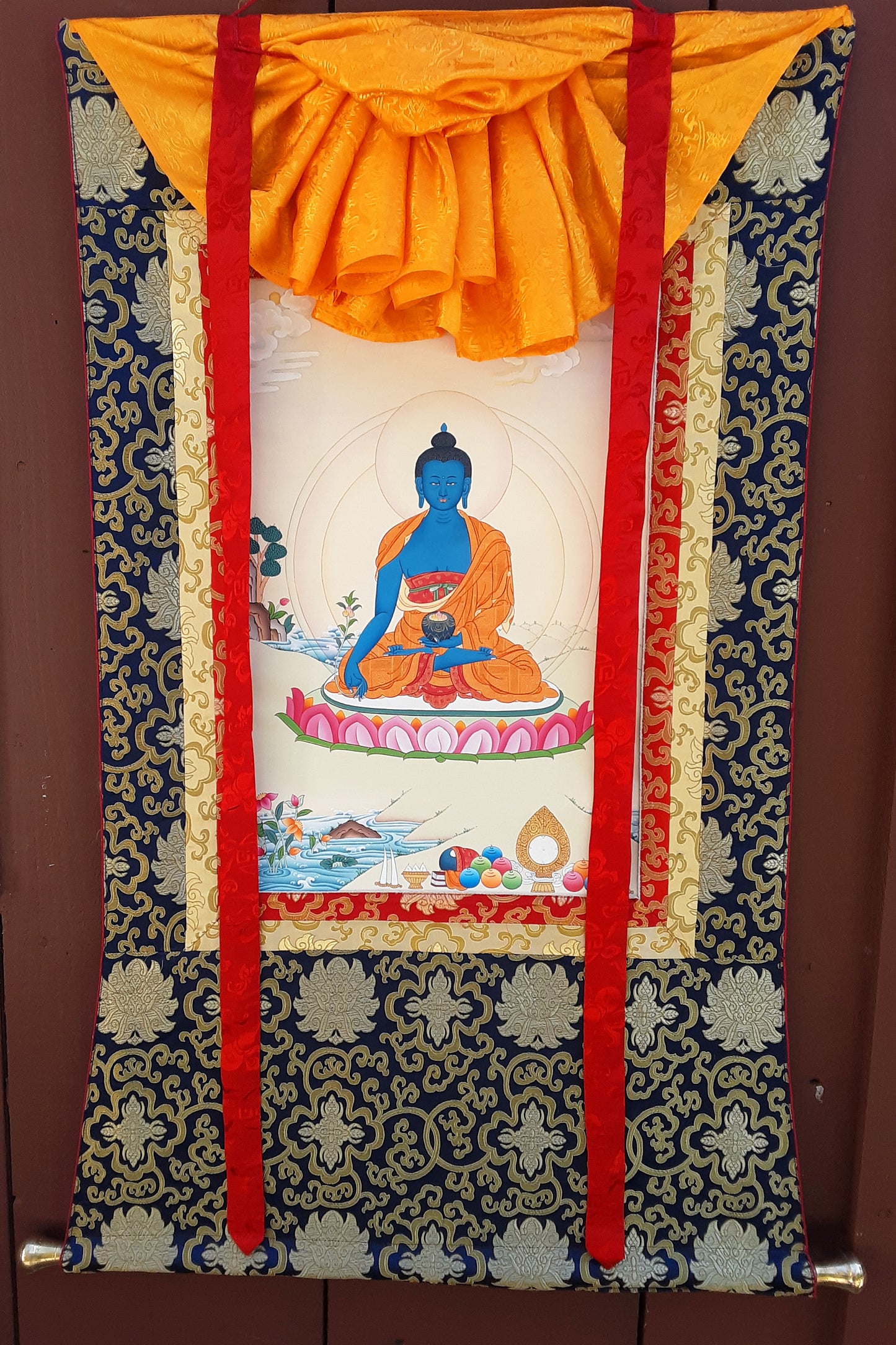 Medicine Buddha Thangka 31"x43"