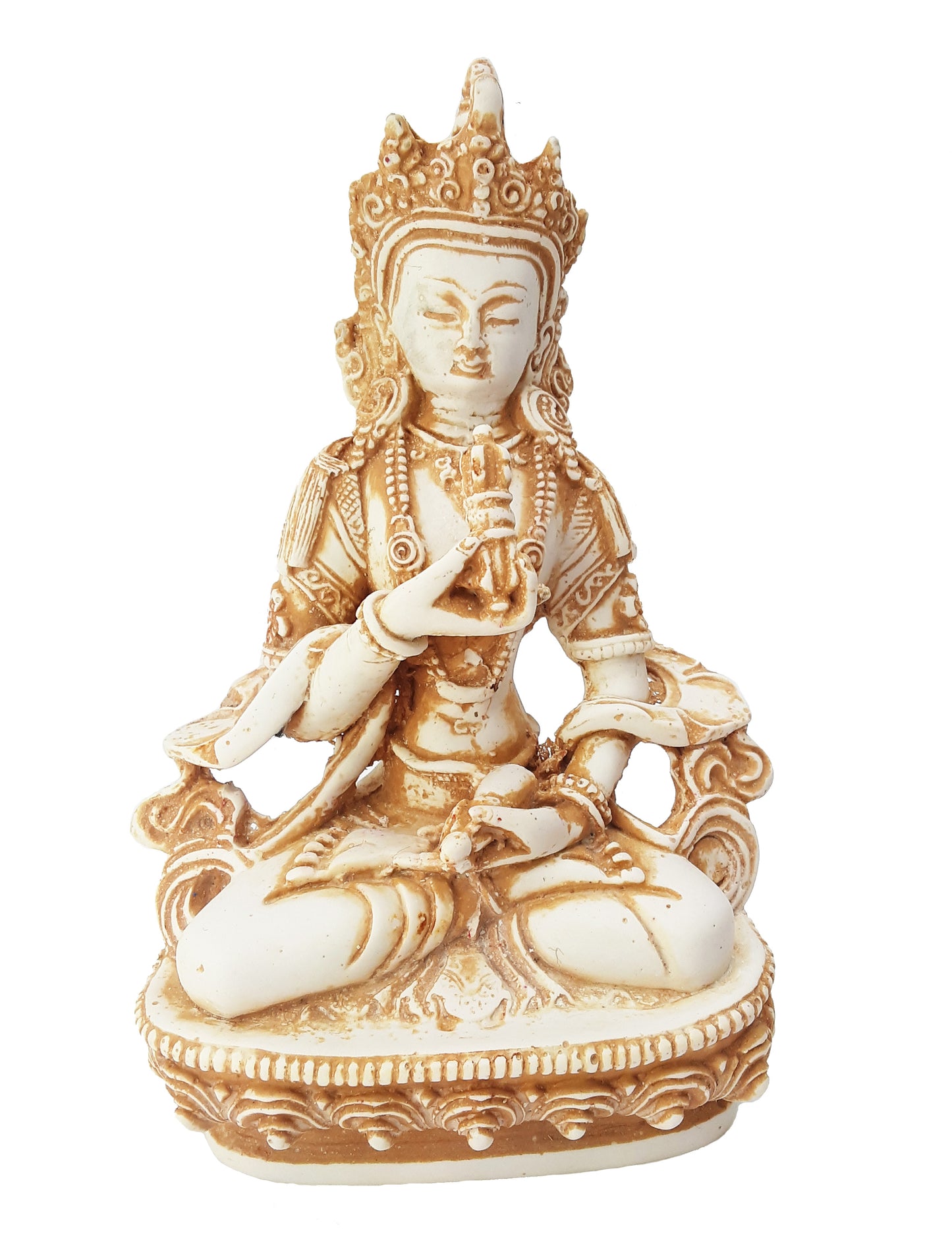 Statue, Vajrasattva 8" Resin White