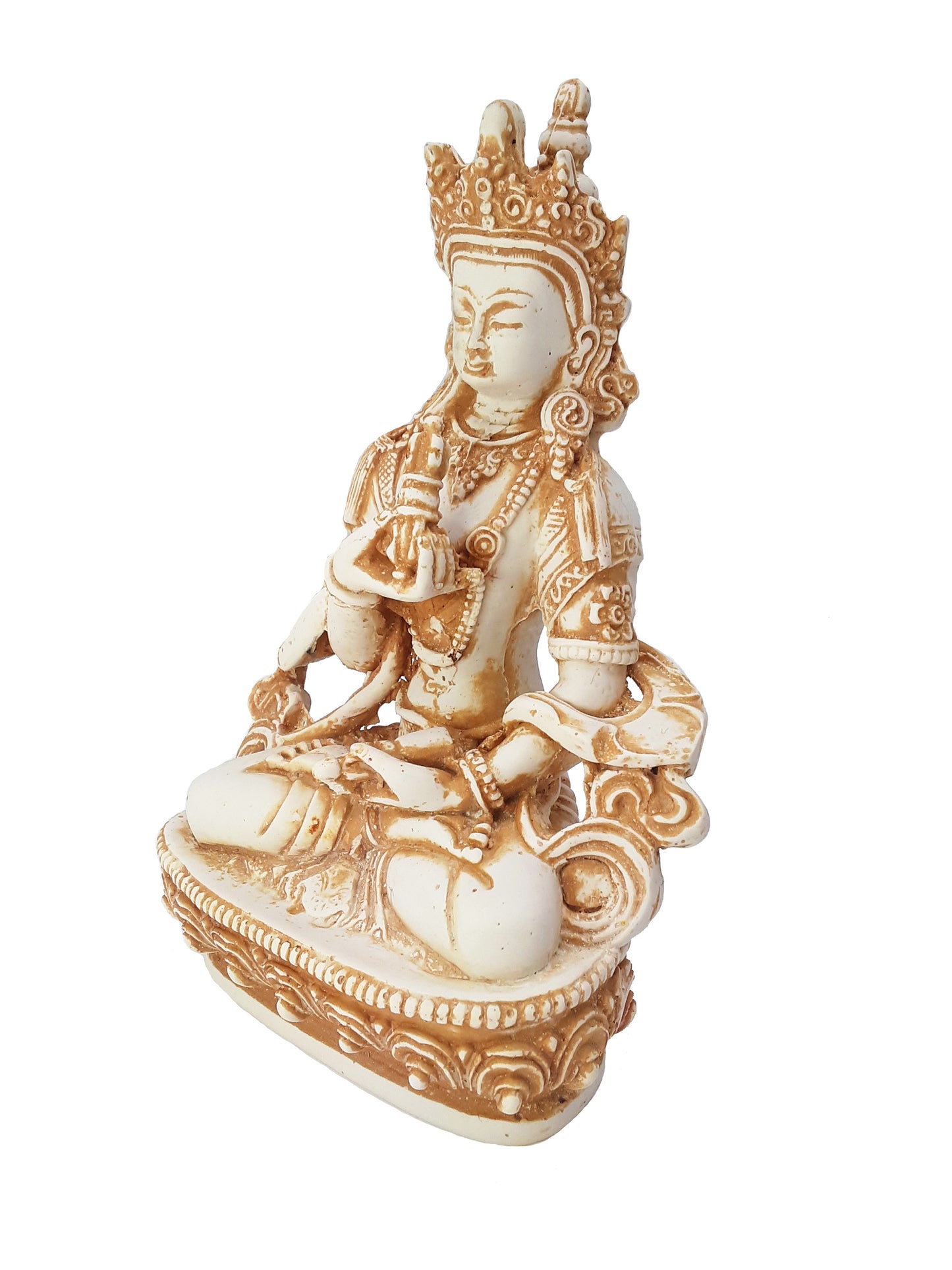 Statue, Vajrasattva 8" Resin White