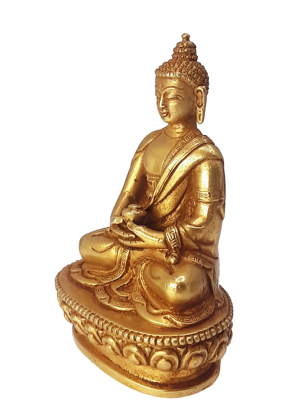 Amitabha Statue Gold Plated 3.25"