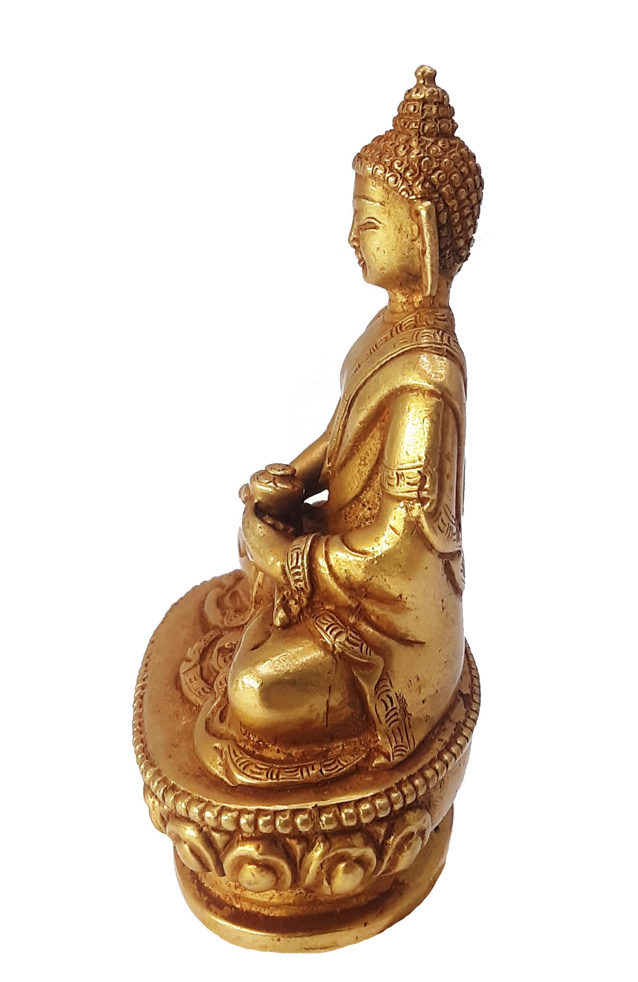 Amitabha Statue Gold Plated 3.25"