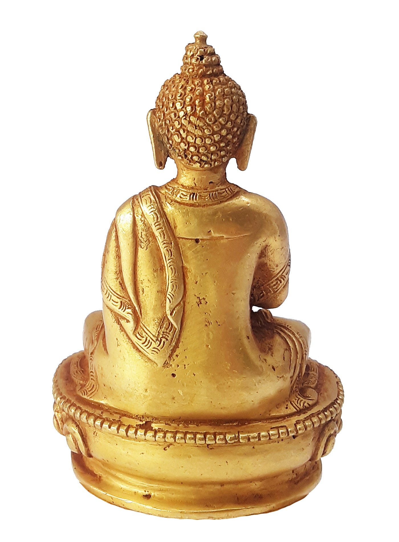 Amitabha Statue Gold Plated 3.25"