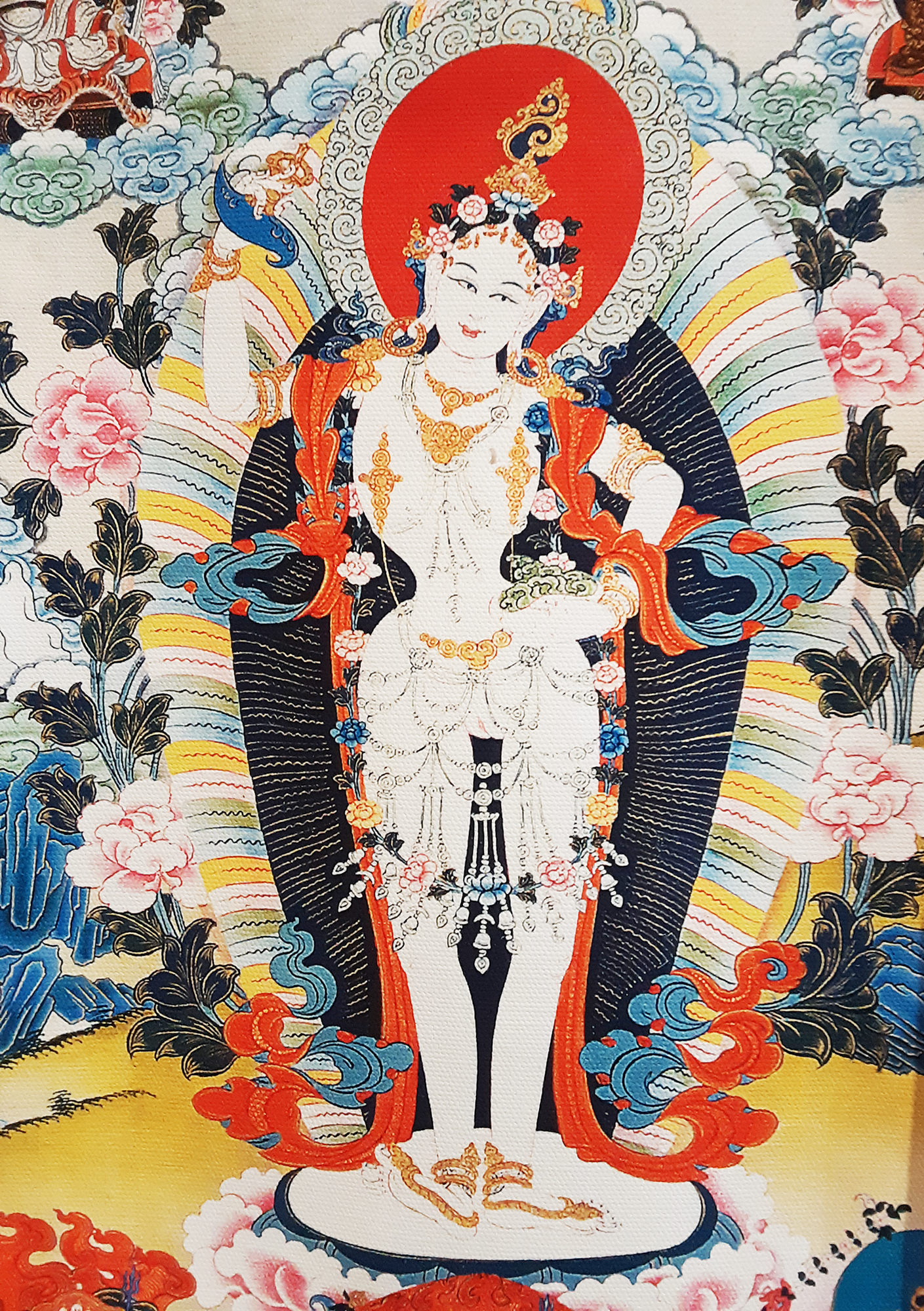 Khandro T'huk T'hik (Yeshe Tsogyal) Print Thangka 28"x36"