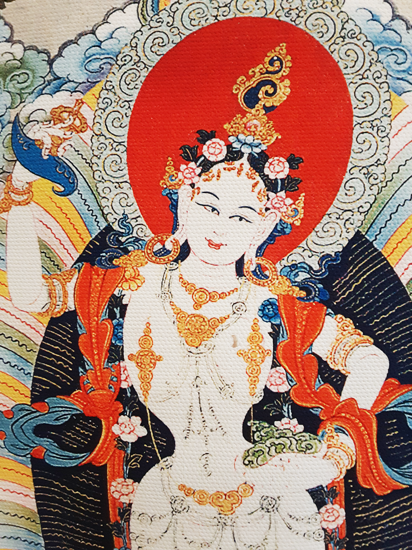 Khandro T'huk T'hik (Yeshe Tsogyal) Print Thangka 28"x36"