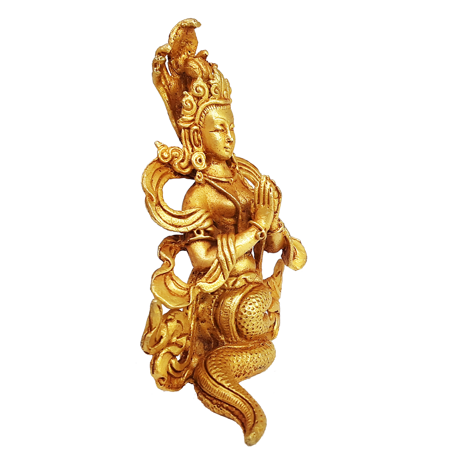 Naga Statue Gold Plated 3.25"