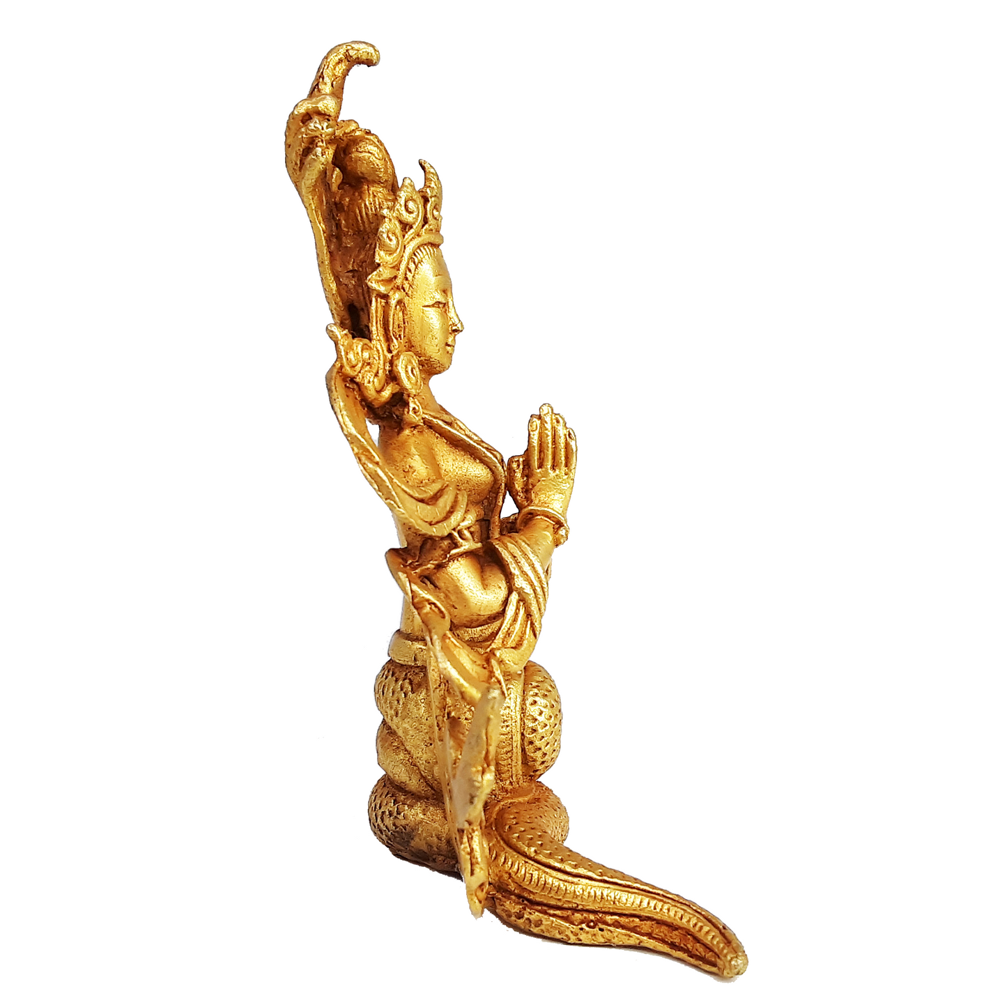 Naga Statue Gold Plated 3.25"