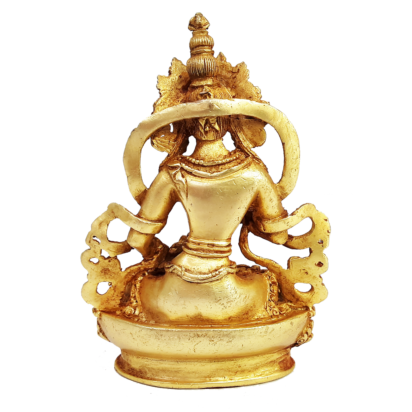Vajrasattva Gold Plated Statue 3.5"