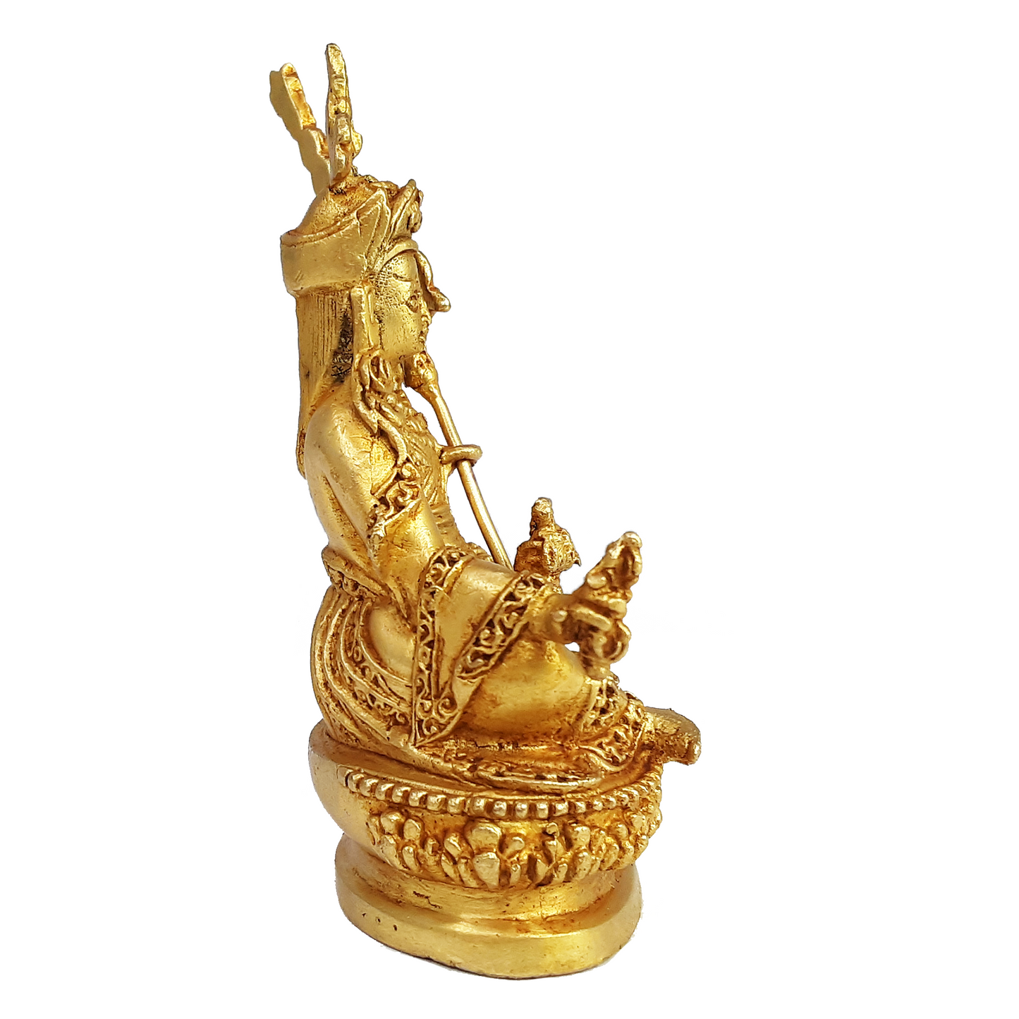 Guru Rinpoche Gold Plated Statue 3.5"