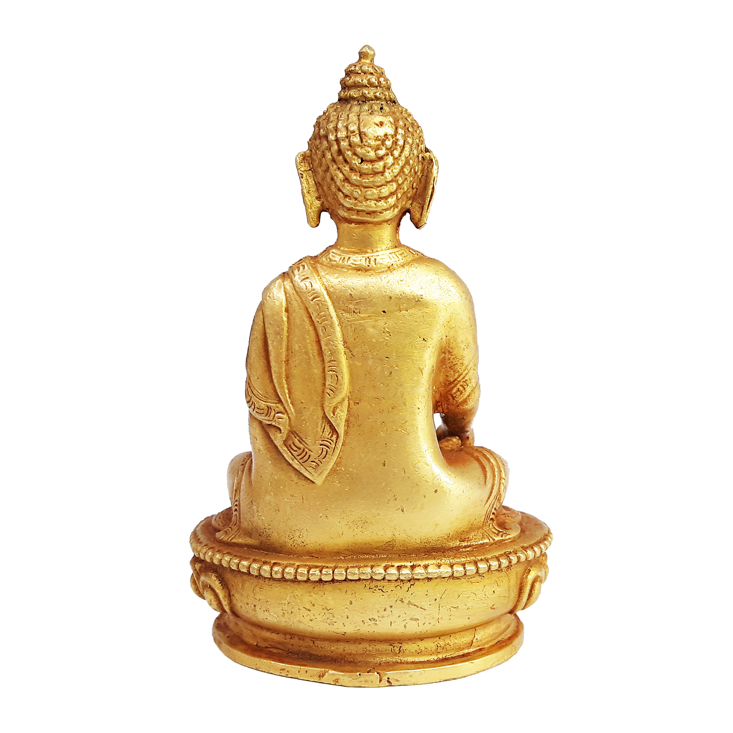 Ratnasambhava Statue Gold Plated 3.25"
