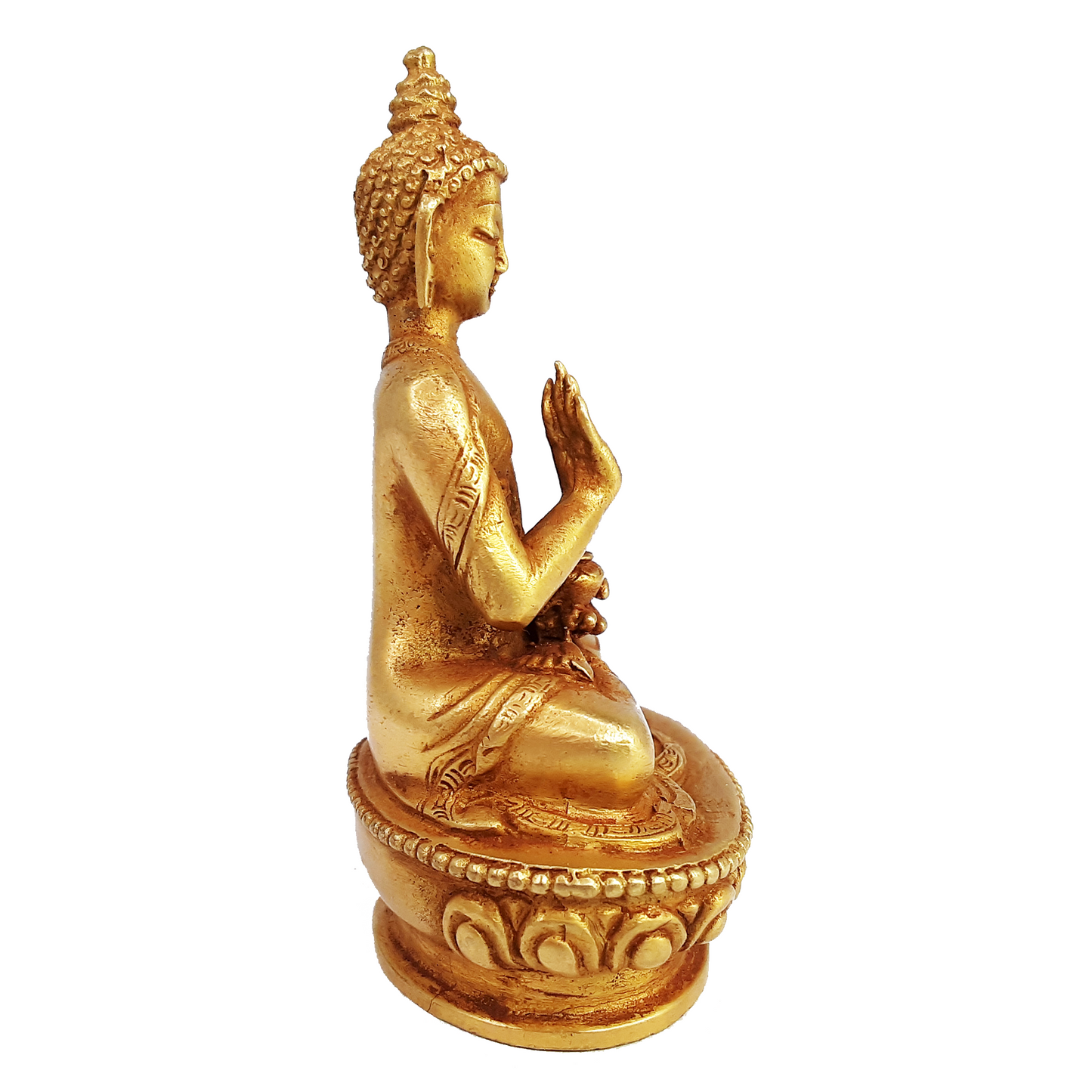 Amoghasiddhi Statue Gold Plated 3.25"