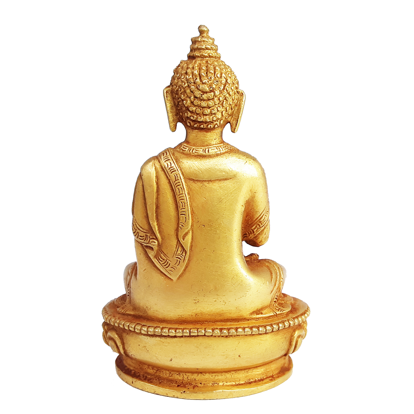 Amoghasiddhi Statue Gold Plated 3.25"