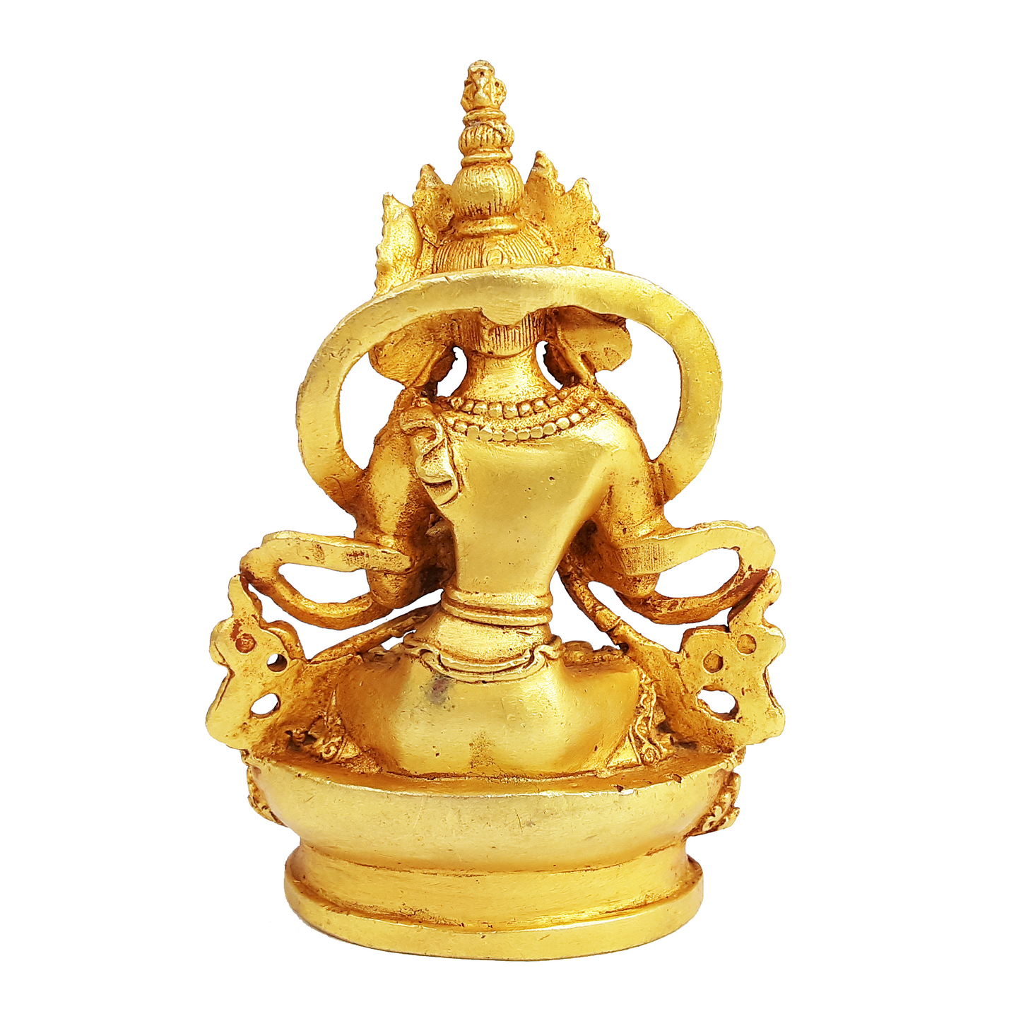 Vajradhara Statue Gold Plated 3.5"