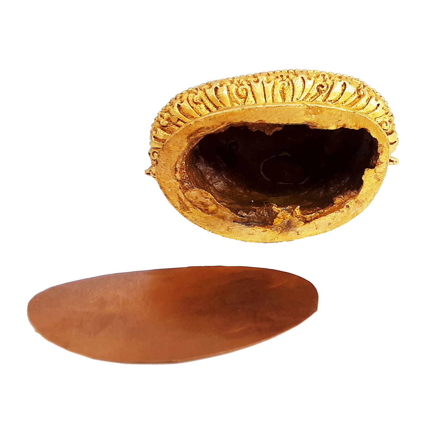 Vajradhara Statue Gold Plated 3.5"