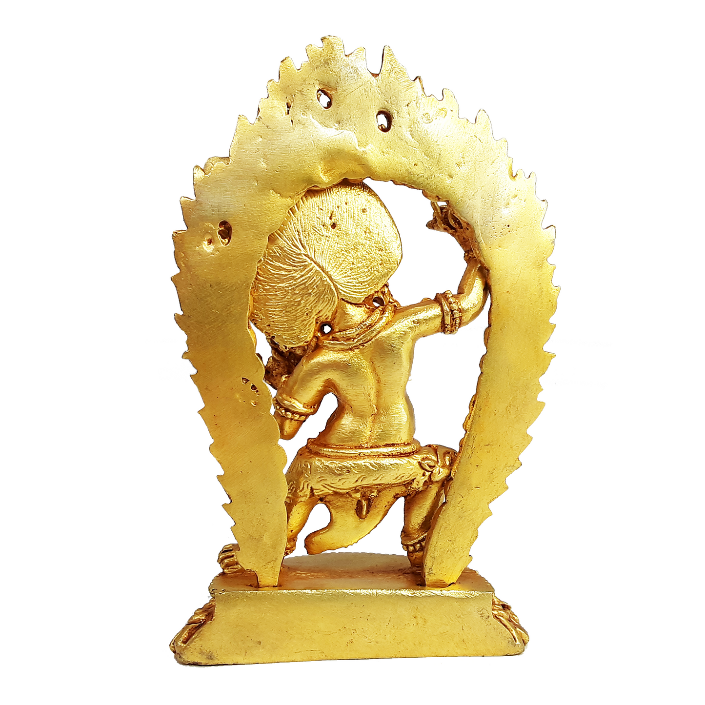 Vajrapani Statue Gold Plated 3.65"