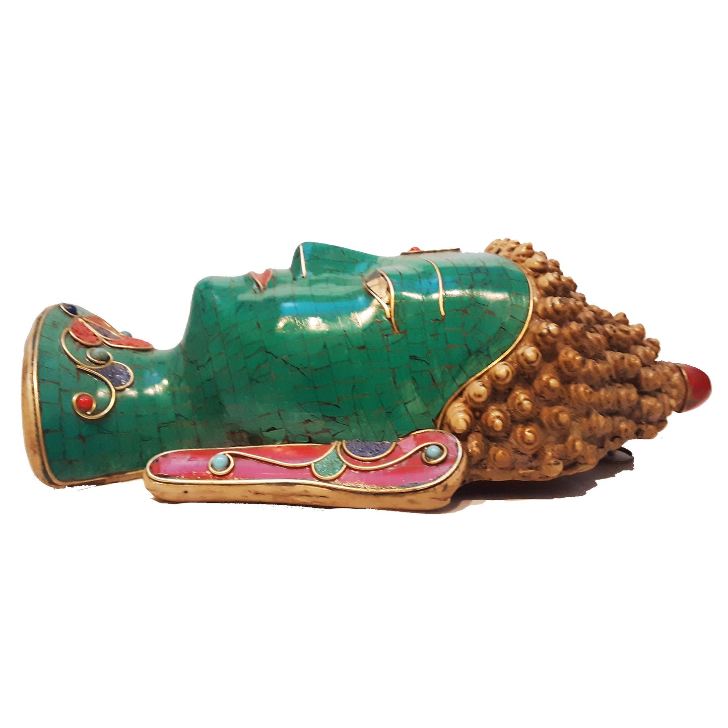 Mask, Green Resin Buddha