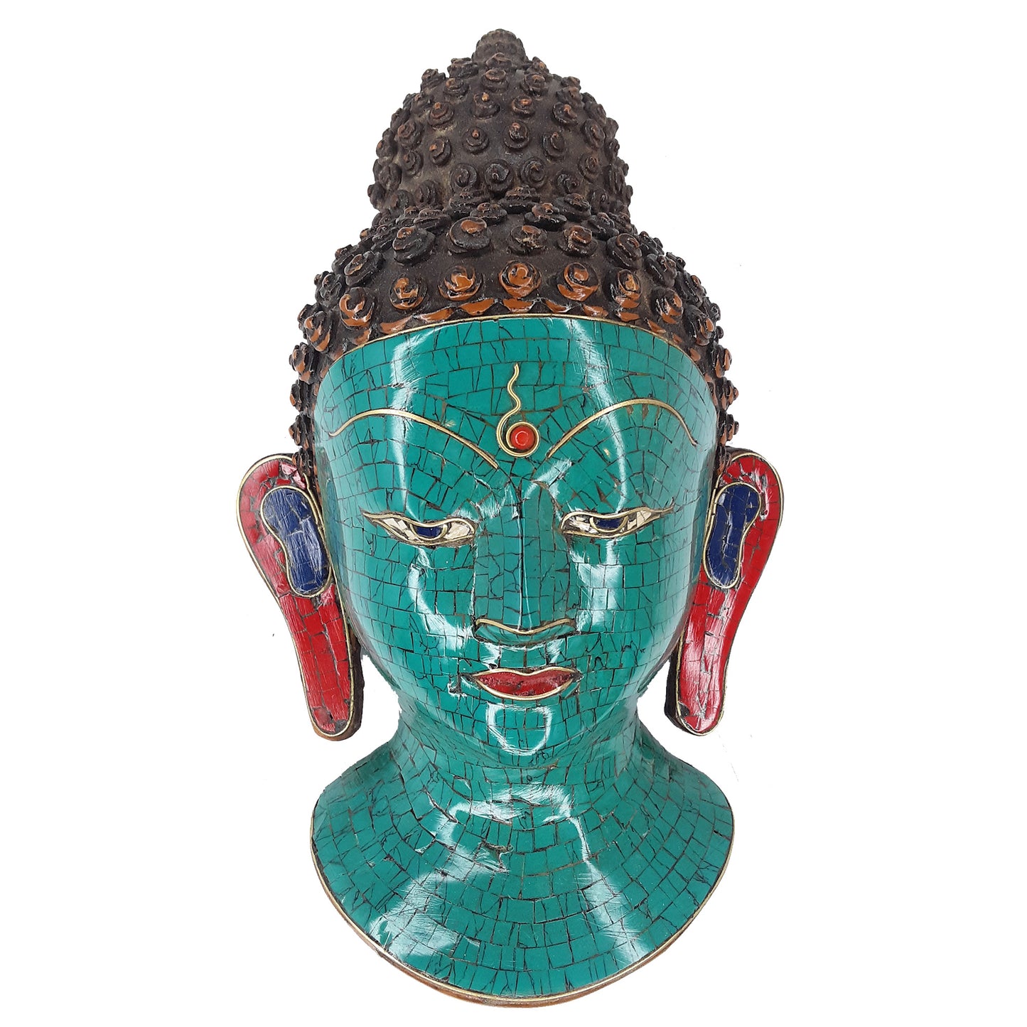 Mask, Green Resin Buddha