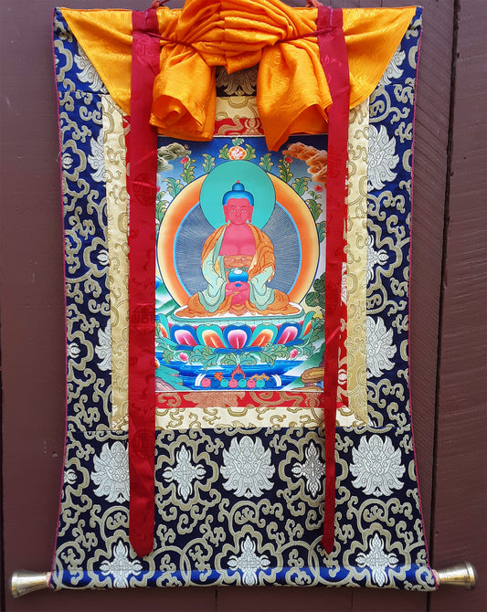 Buddha Amitabha Thangka 25"x30"