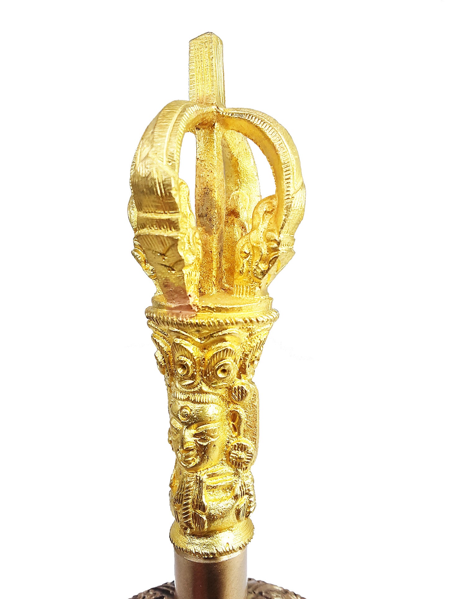 Bell & Dorje w/ Case, 5 prong 6" (light color bell)