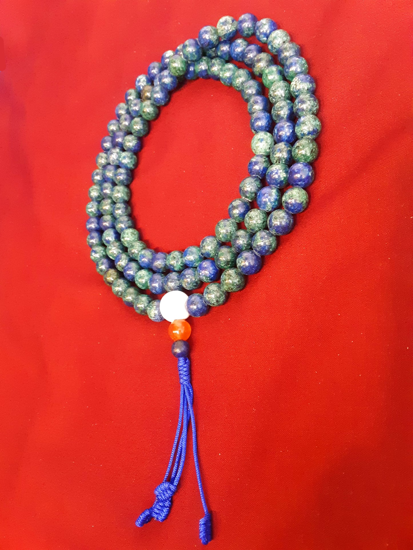 Mala, Azurite 8mm