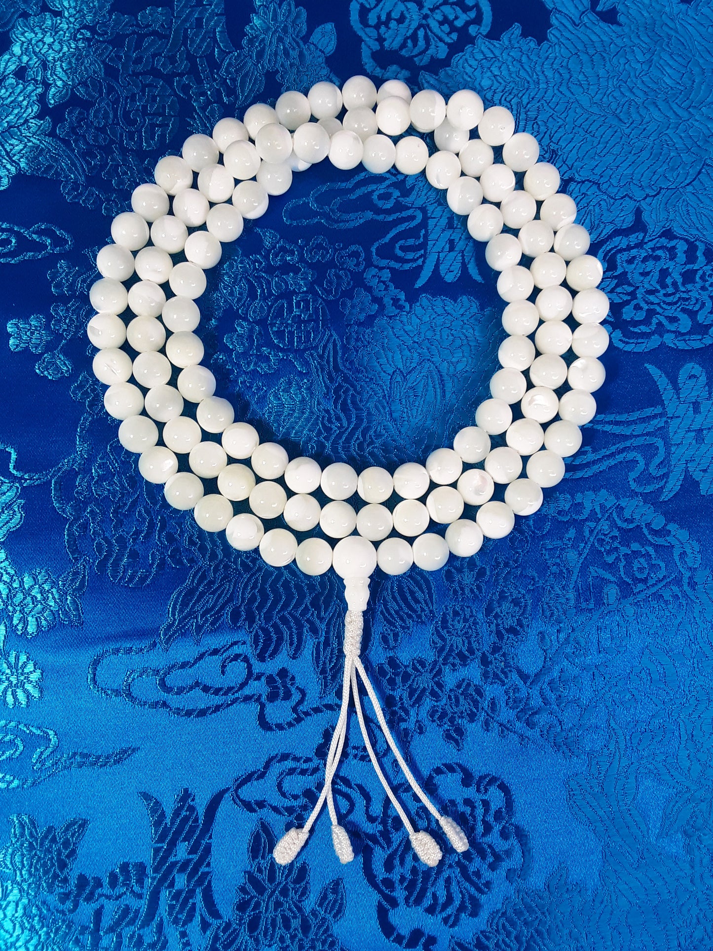Adjustable Mother of Pearl Mala 8mm