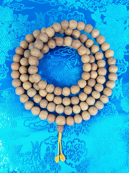 Raw Bodhi Seed Mala 12mm