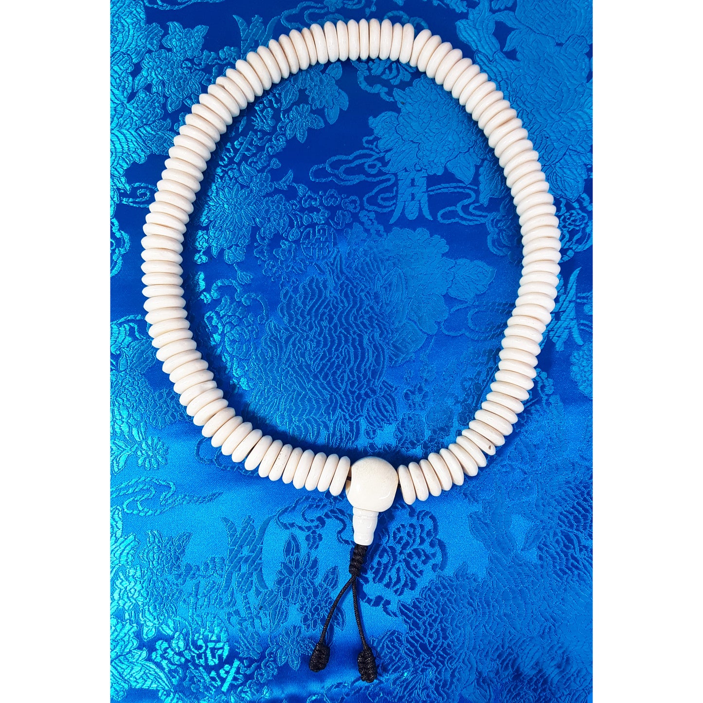 Flat Bone Mala 14mm x 4mm
