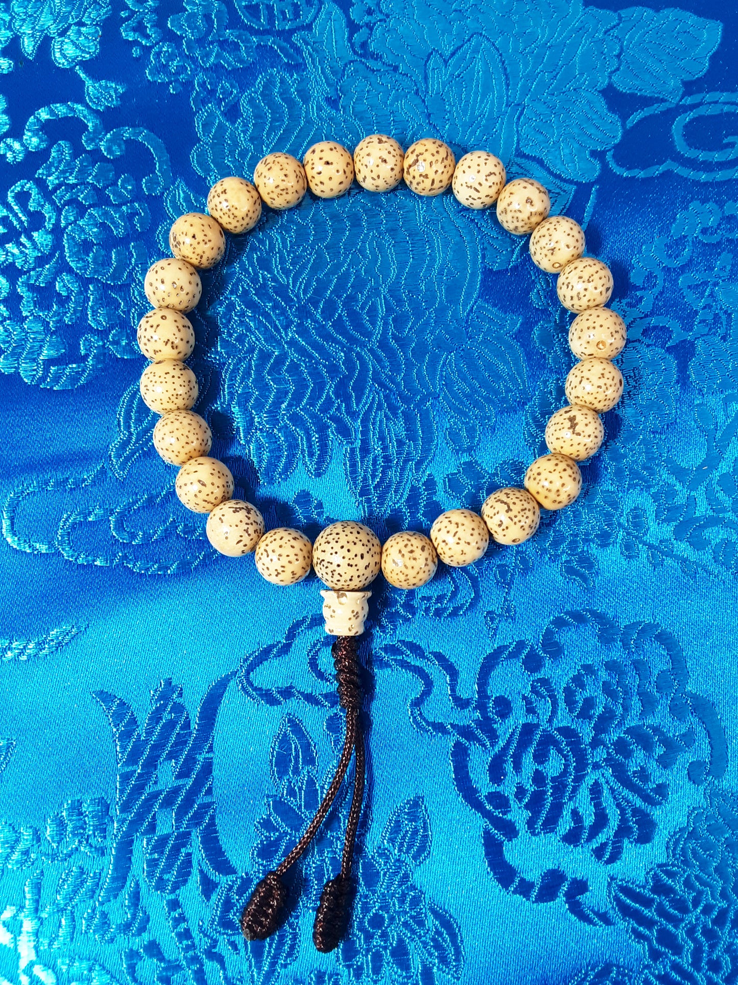Lotus Seed Wrist Mala , 7mm