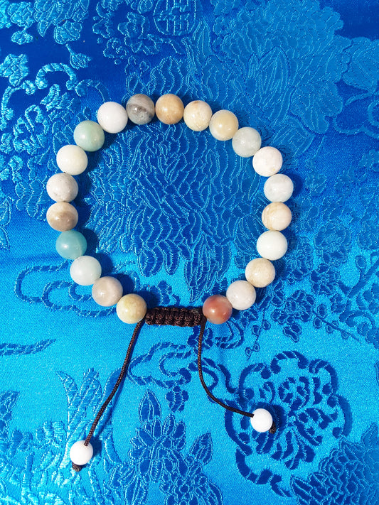 Amazonite Wrist Mala, 8mm