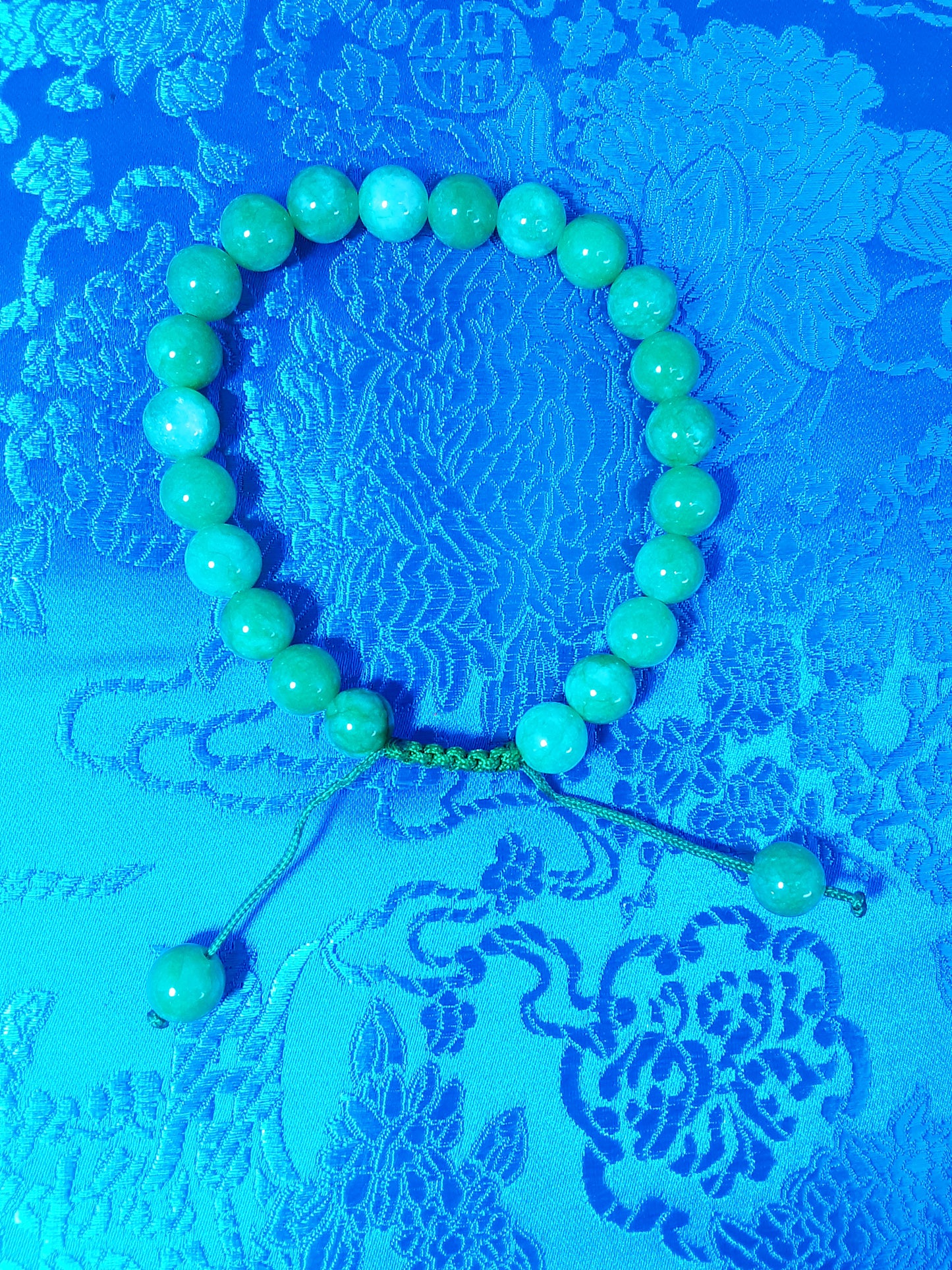 Green Jade Wrist Mala, 8mm