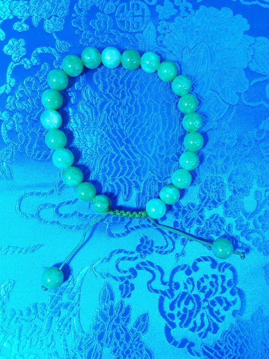 Green Jade Wrist Mala, 8mm