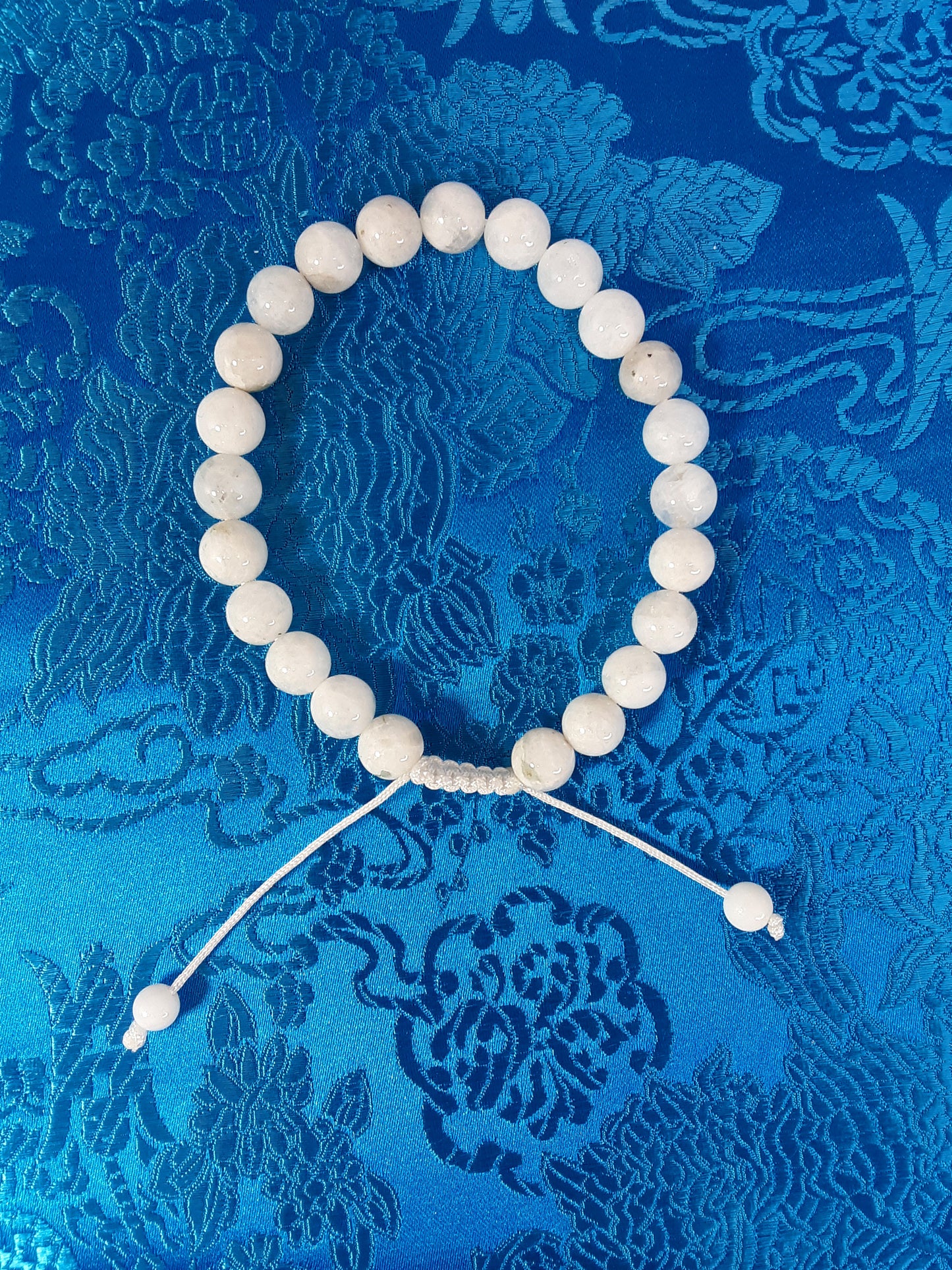 Moonstone Wrist Mala, 8mm