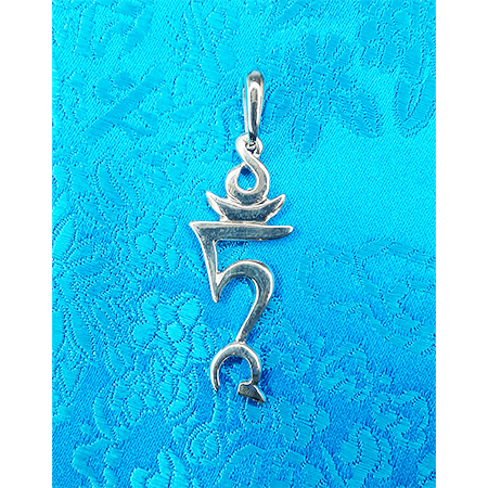 Silver TAM Syllable Pendant by Natsog Dorje