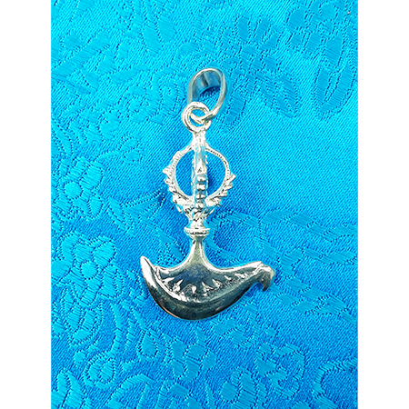 Silver Driguk Pendant by Natsog Dorje 1.5"