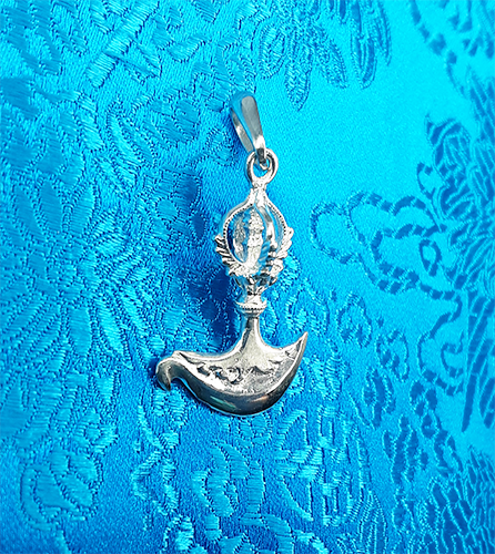 Silver Driguk Pendant by Natsog Dorje 1.5"
