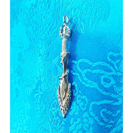 Silver Wisdom Sword Pendant by Natsog Dorje
